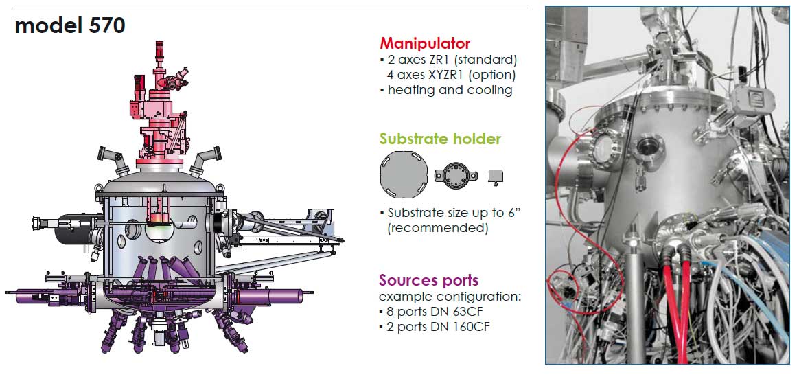 henniker scientific prevac mbe system vacuum chamber model 570